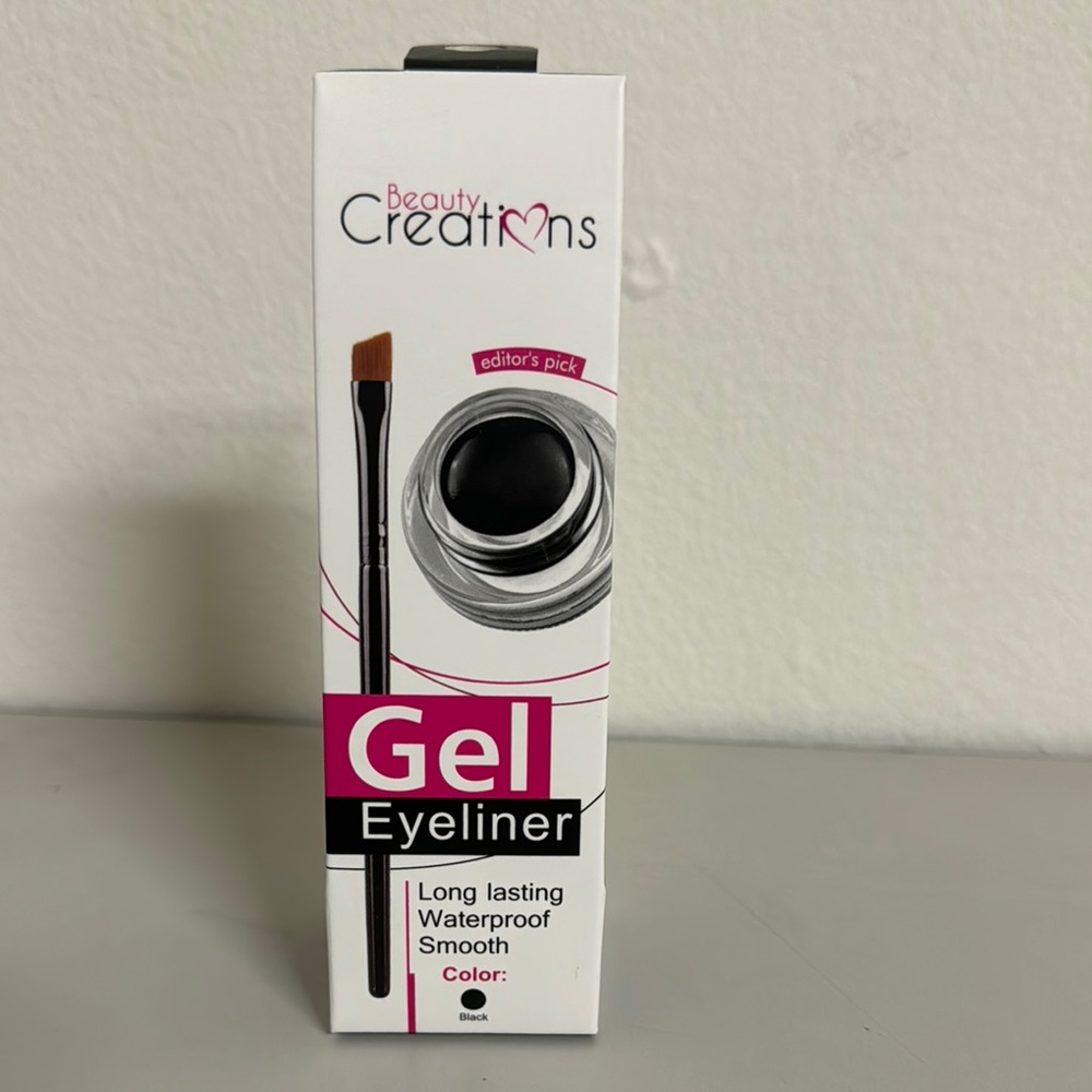 Beauty Creations Black Eyeliner Gel with Precision Brush